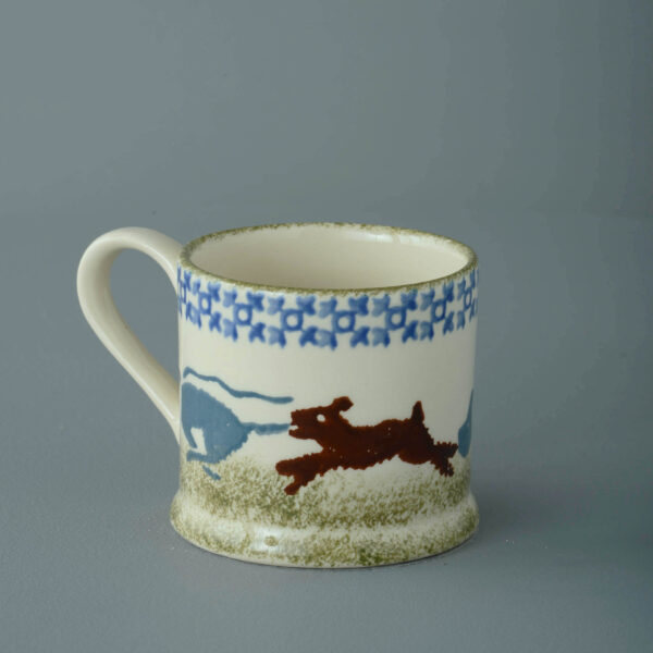 Dog Scottie Chasing Mug Small