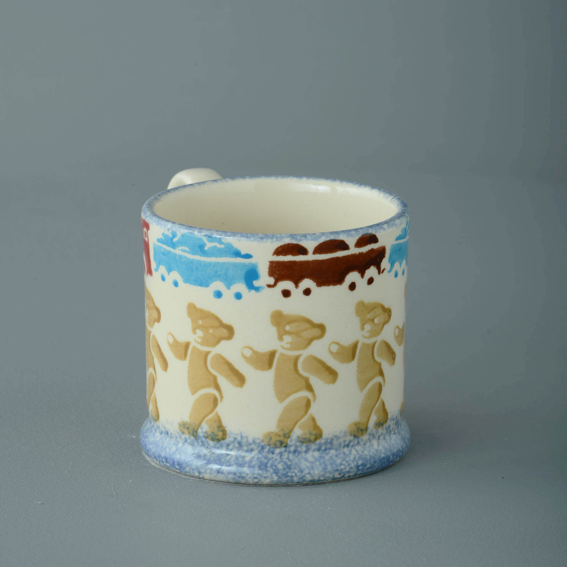 Teddy Bear And Train Mug Small
