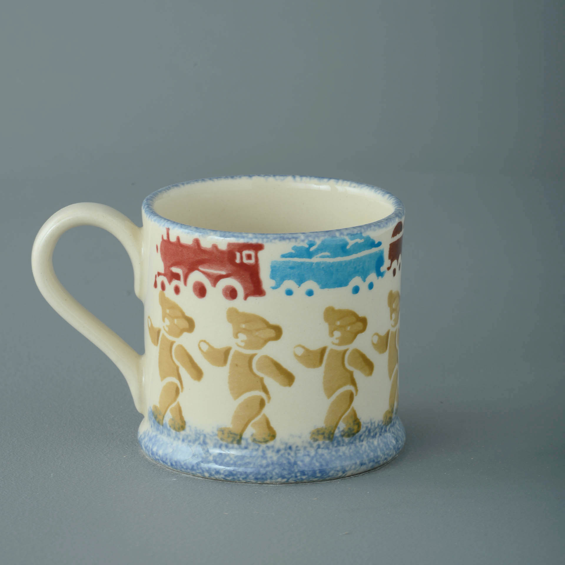 Teddy Bear And Train Mug Small