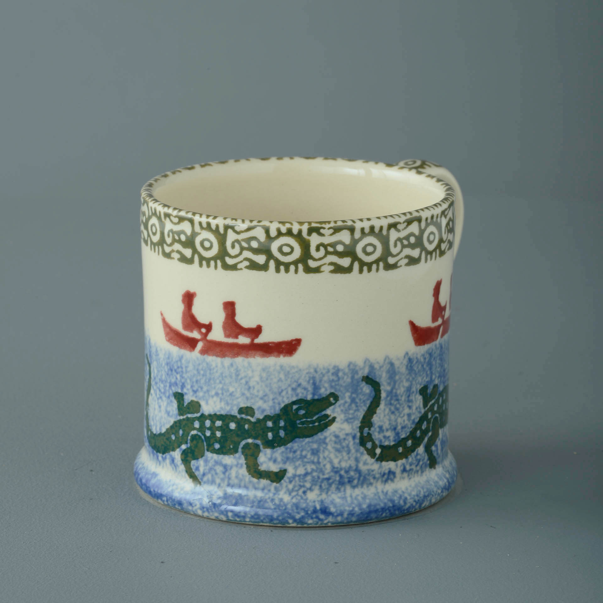 Alligator and Boat Mug Large