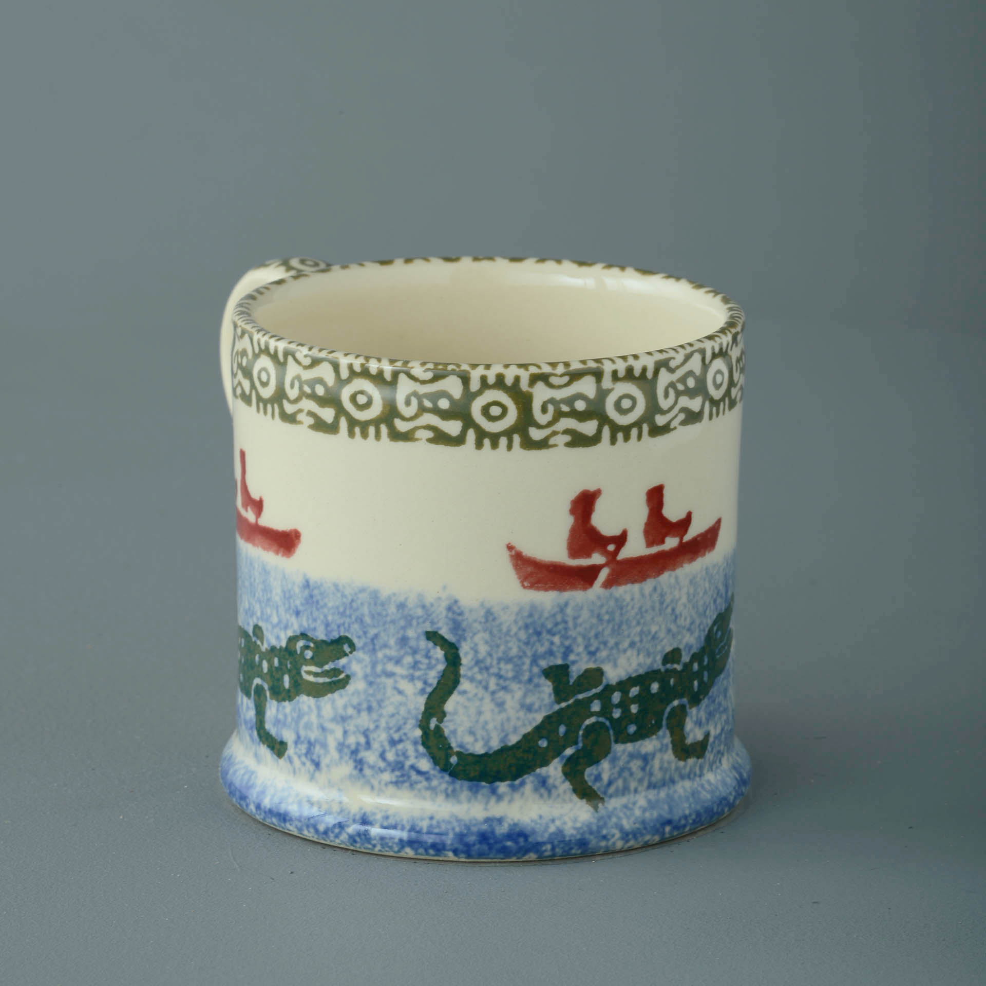 Alligator and Boat Mug Large