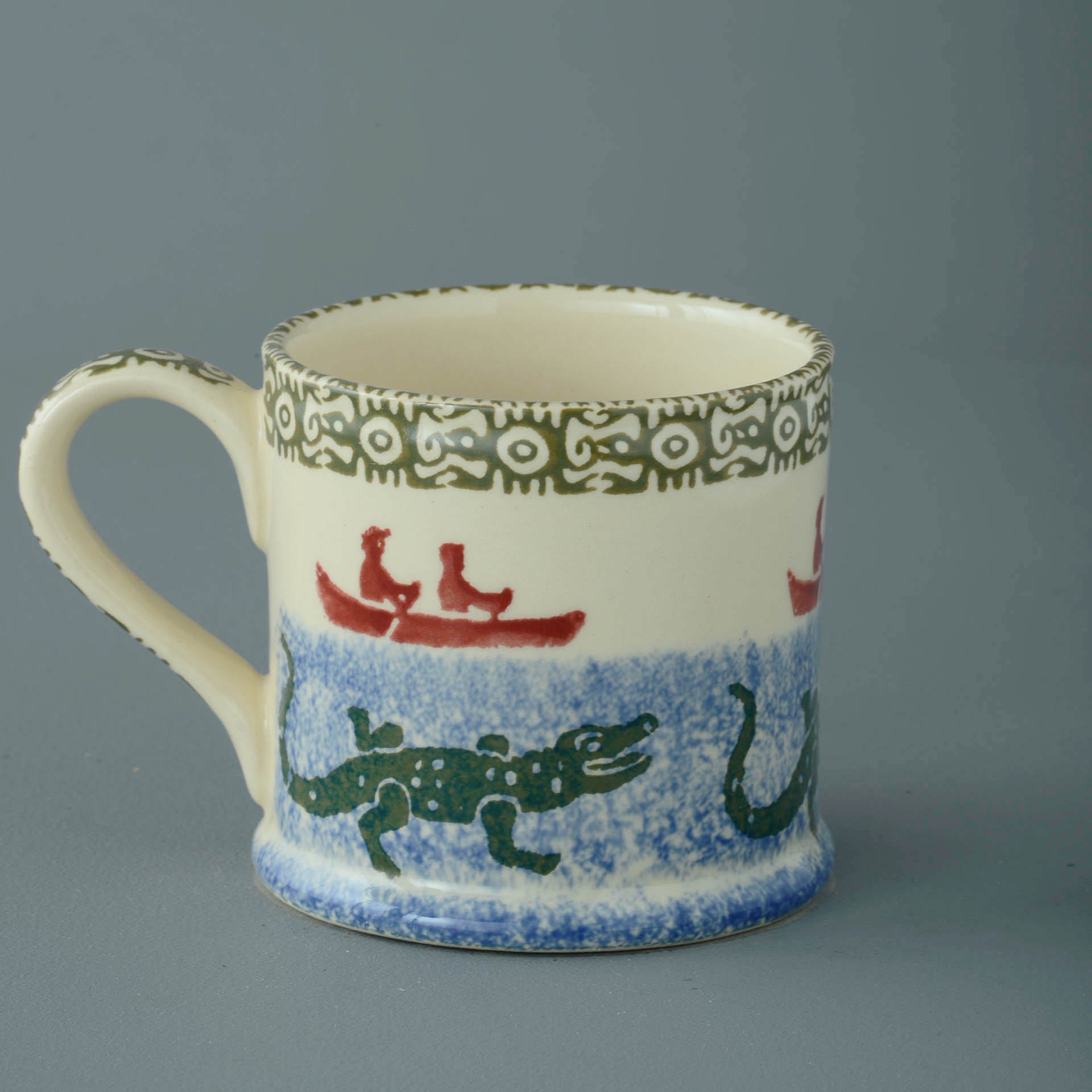 Alligator and Boat Mug Large