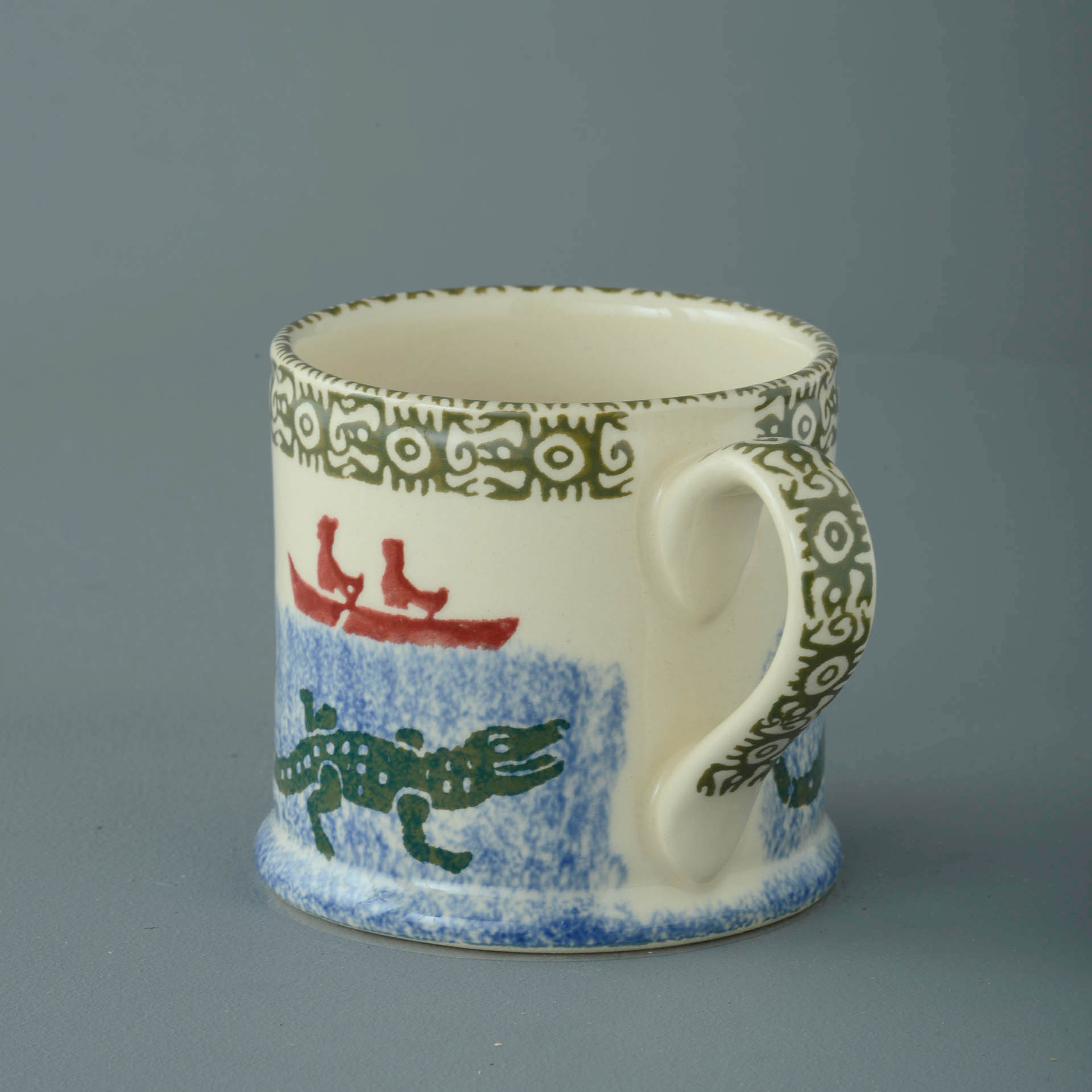 Alligator and Boat Mug Large