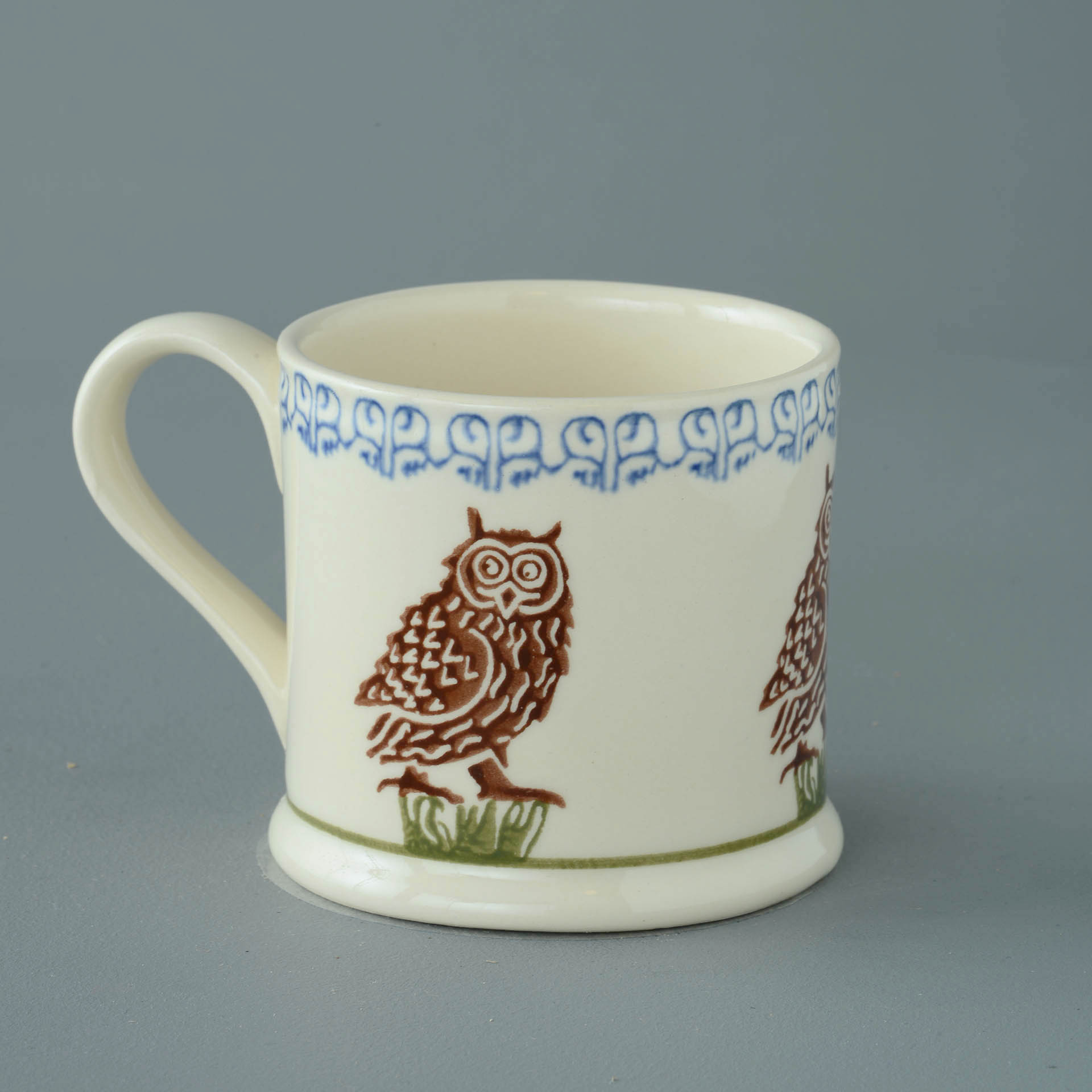 Owl On A Stump Mug Large
