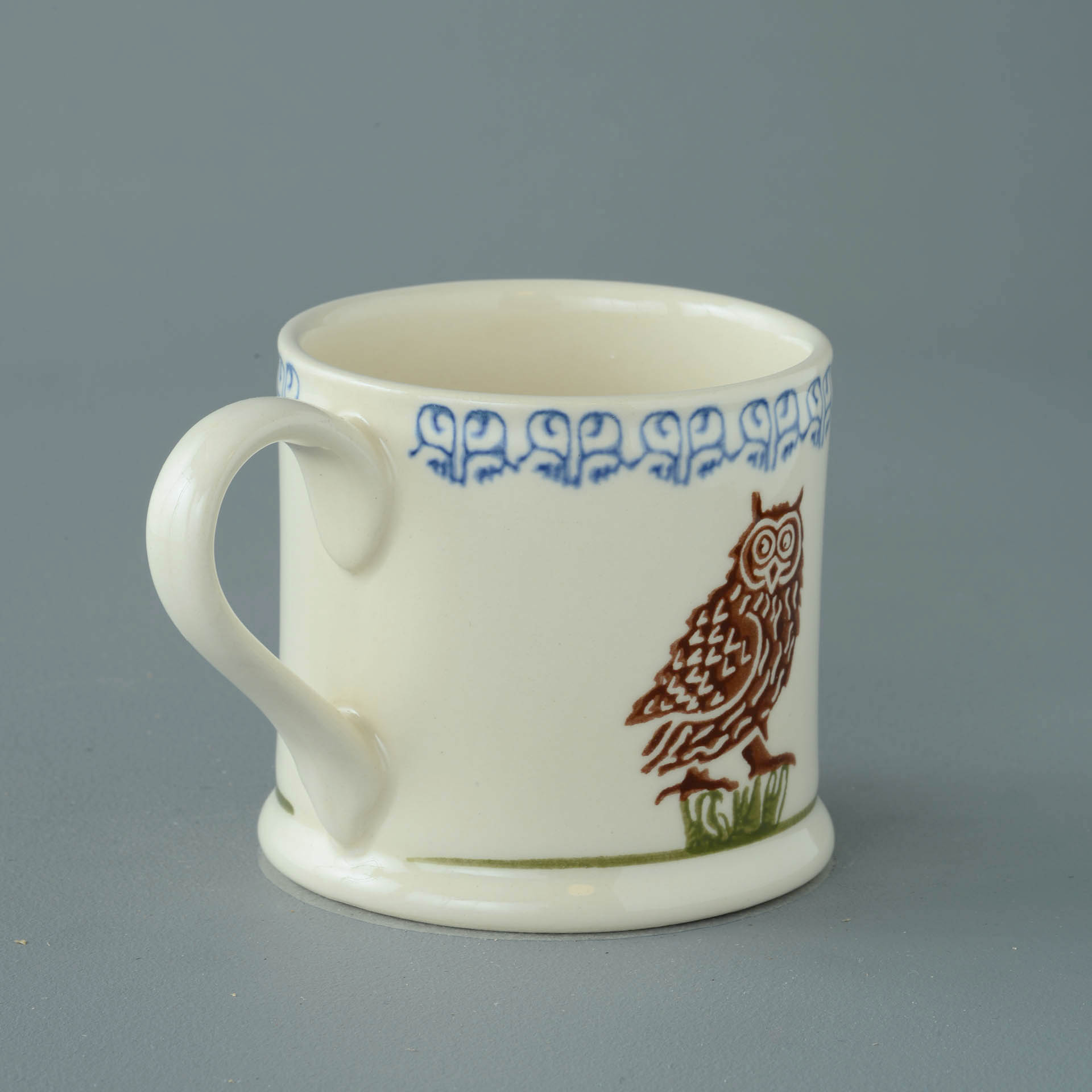 Owl On A Stump Mug Large