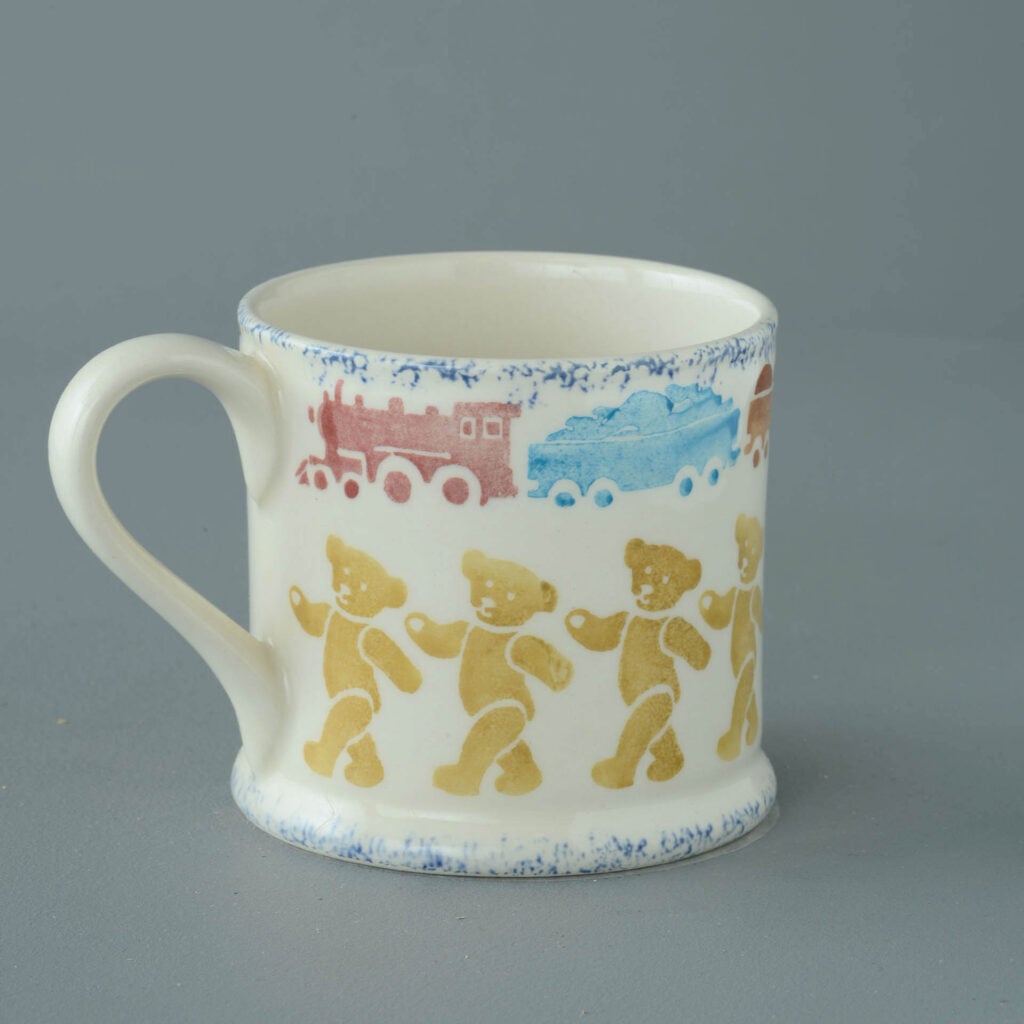 Teddy Bear And Train Mug Large