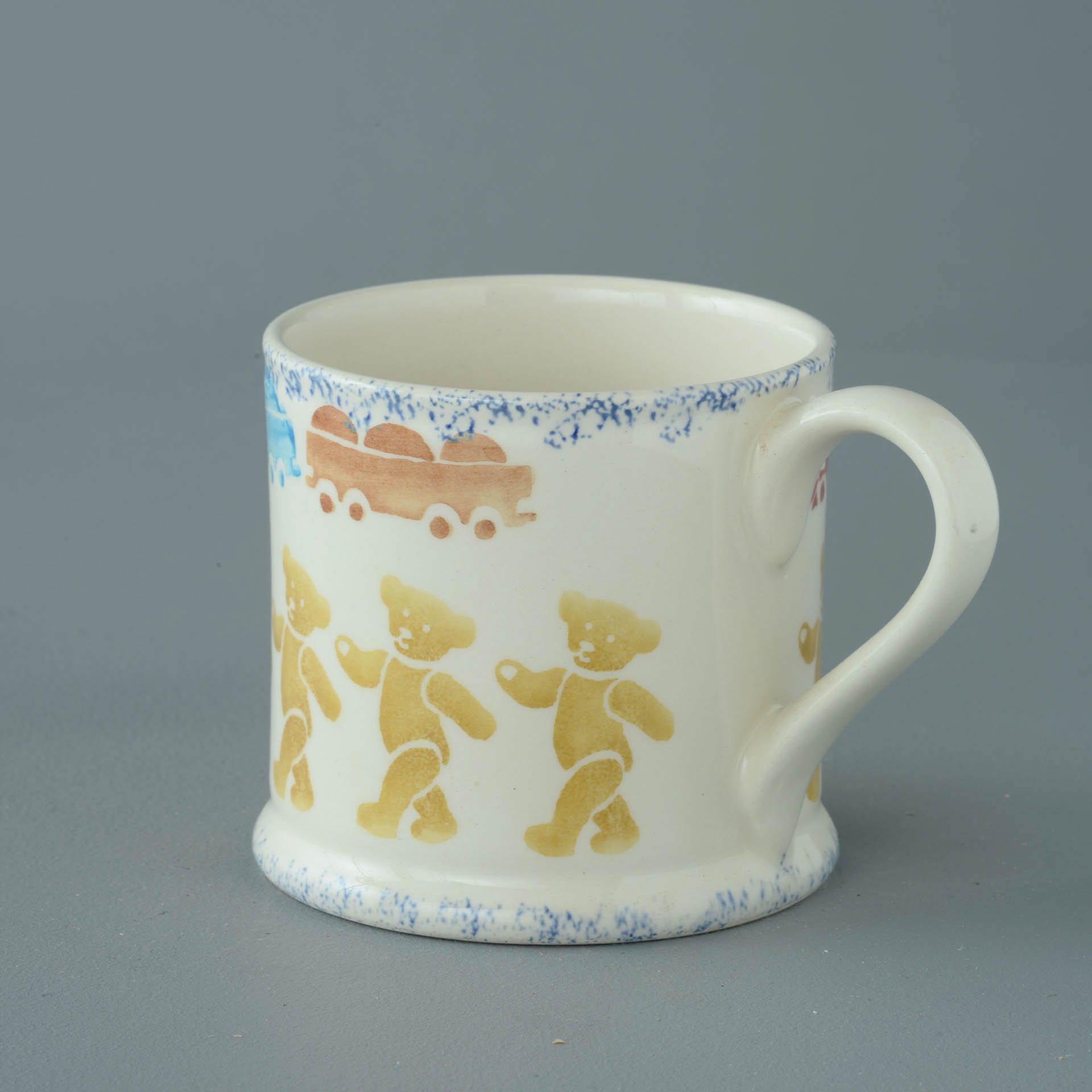 Teddy Bear And Train Mug Large