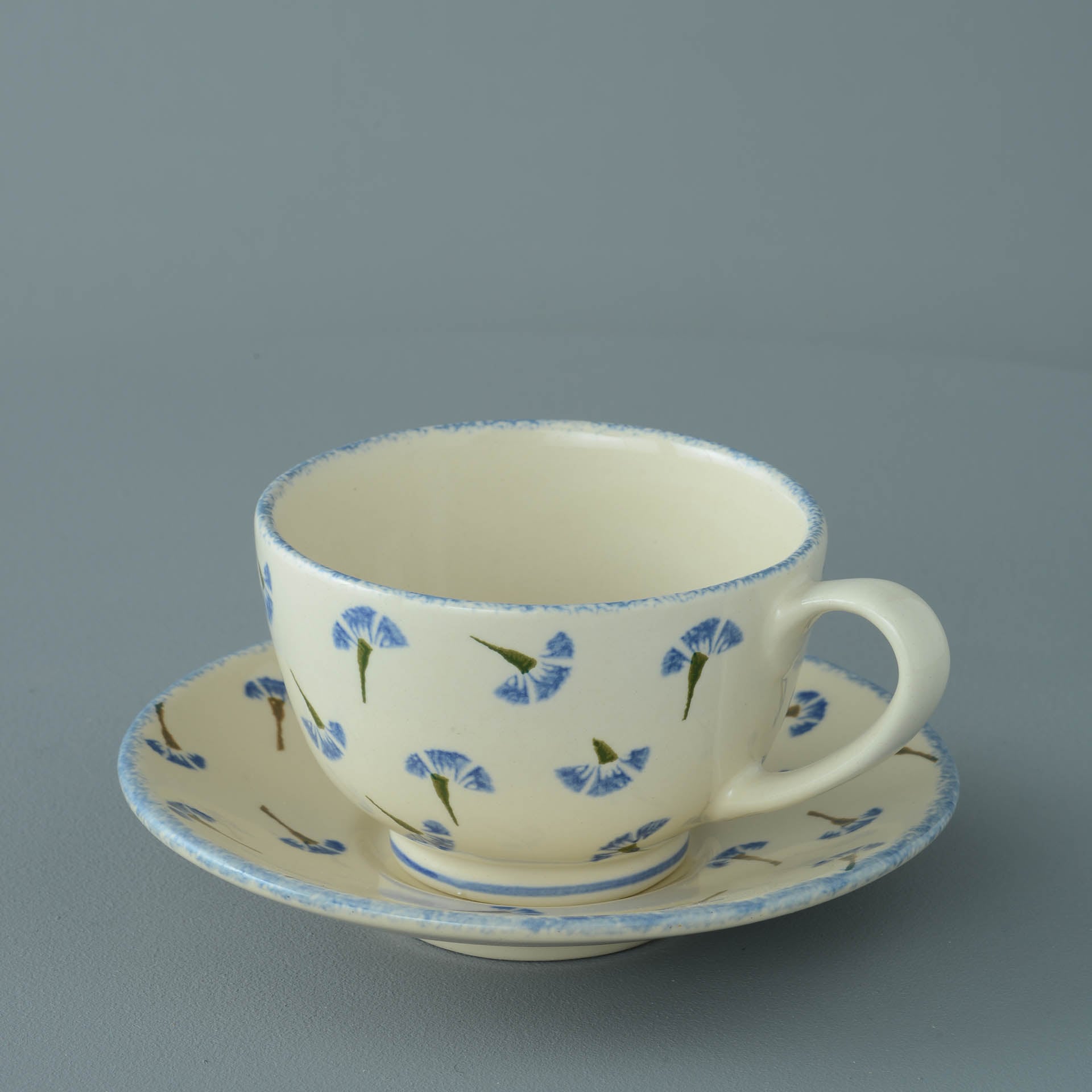 Cornflower Cup & Saucer - Breakfast Size