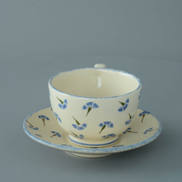 Cornflower Cup & Saucer - Breakfast Size