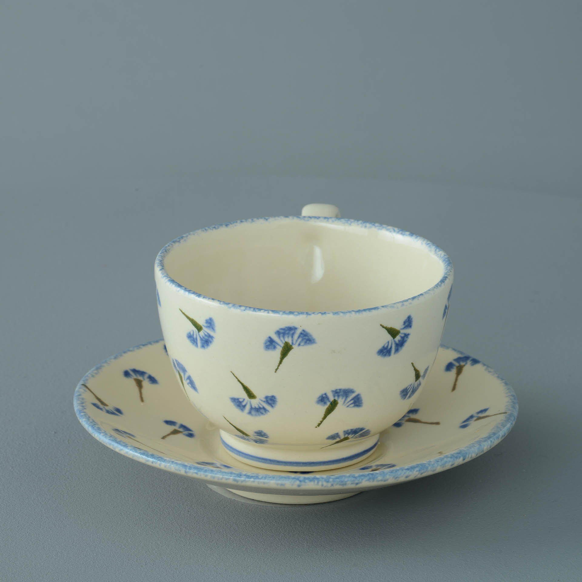 Cornflower Cup & Saucer - Breakfast Size