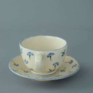Cornflower Cup & Saucer - Breakfast Size