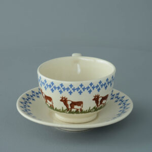 Cow Cup & Saucer - Breakfast Size
