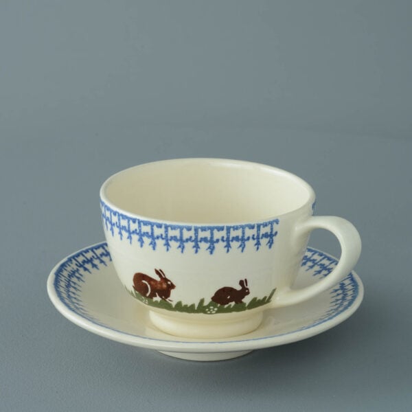 Farm Animal Cup & Saucer - Breakfast Size