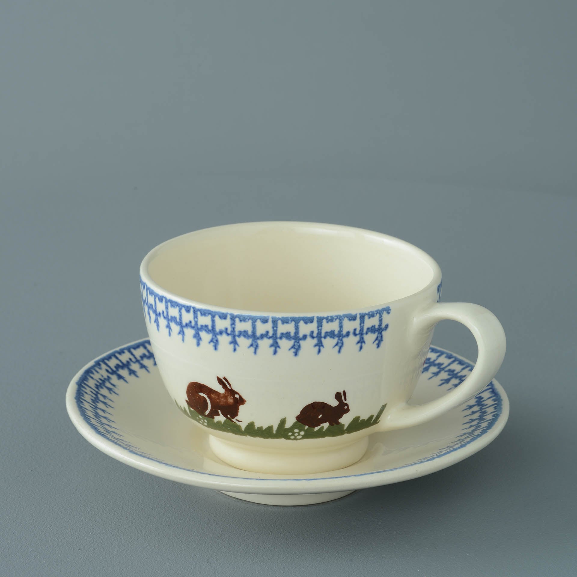 Farm Animal Cup & Saucer - Breakfast Size