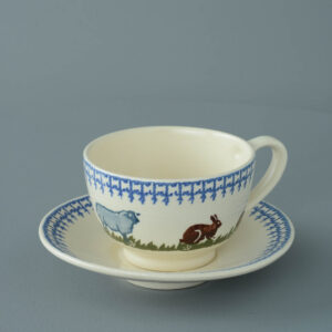 Farm Animal Cup & Saucer - Breakfast Size