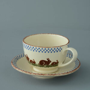 Rabbit Cup & Saucer - Breakfast Size