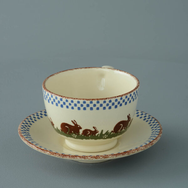 Rabbit Cup & Saucer - Breakfast Size