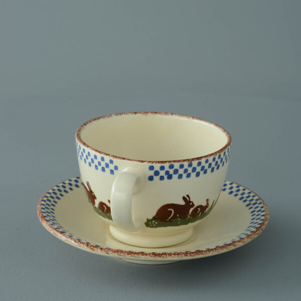 Rabbit Cup & Saucer - Breakfast Size