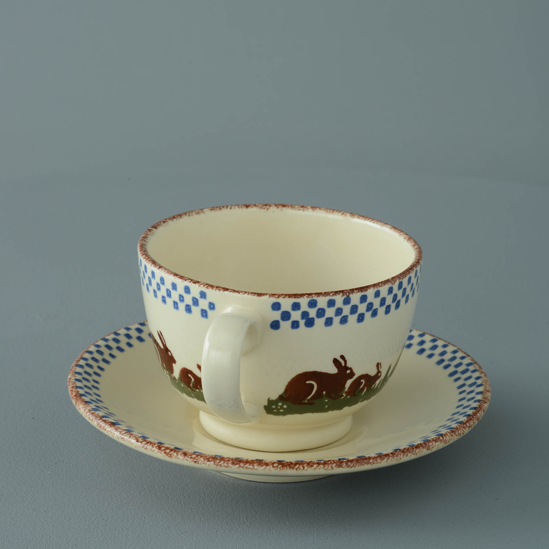 Rabbit Cup & Saucer - Breakfast Size