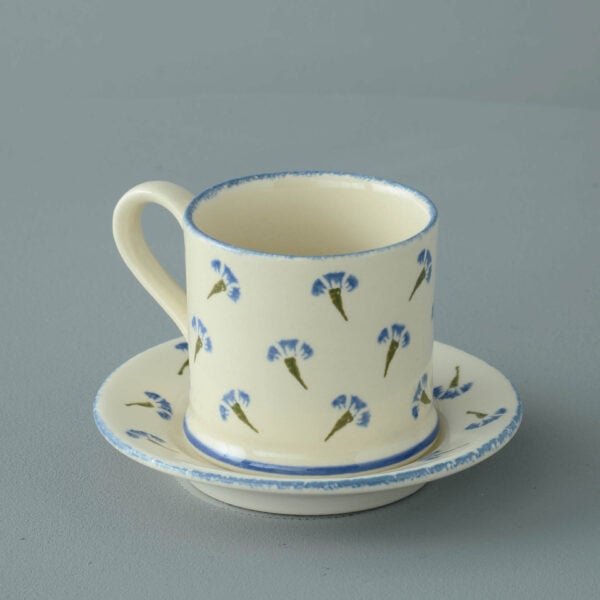 Cornflower Mug & Saucer - Small
