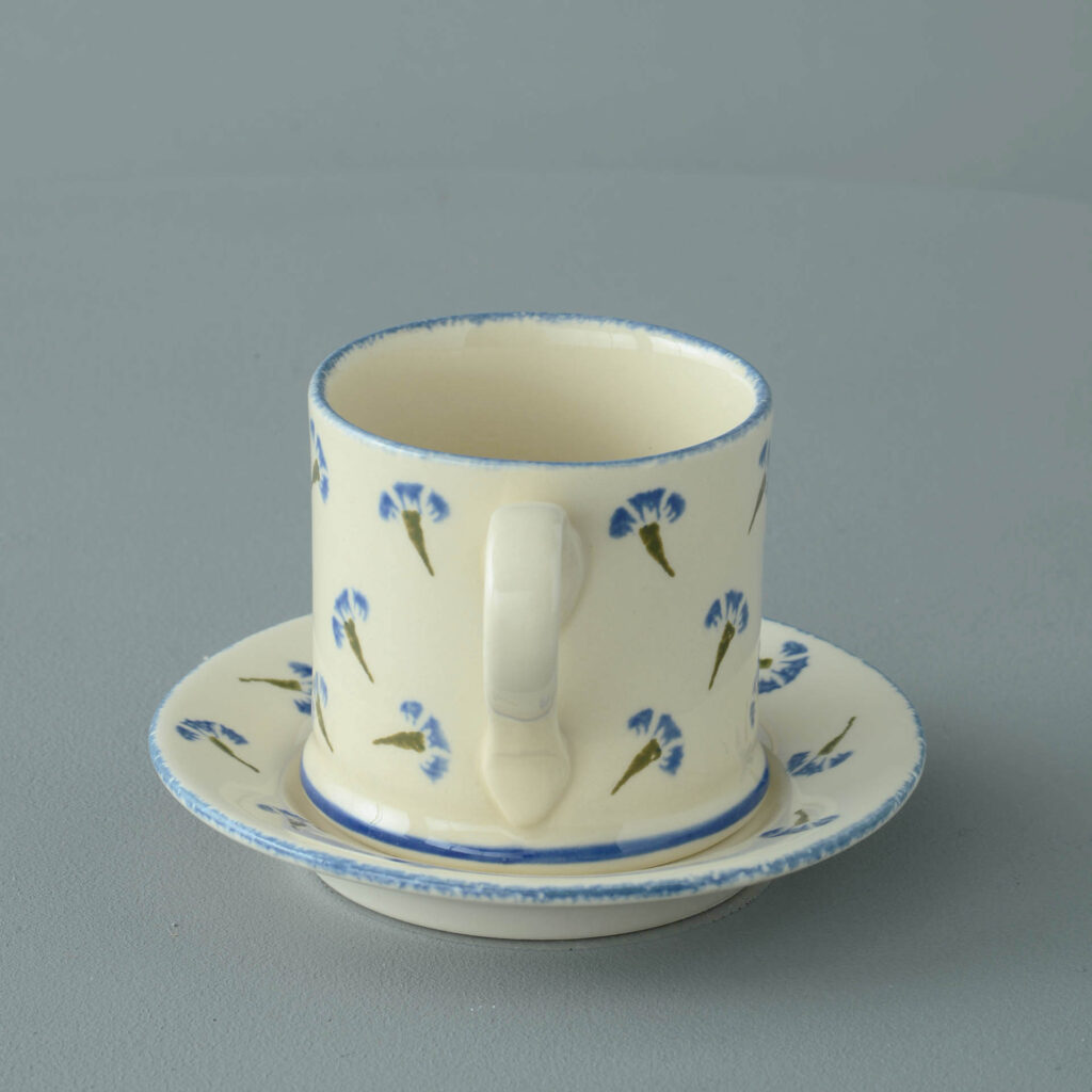 Cornflower Mug & Saucer - Small