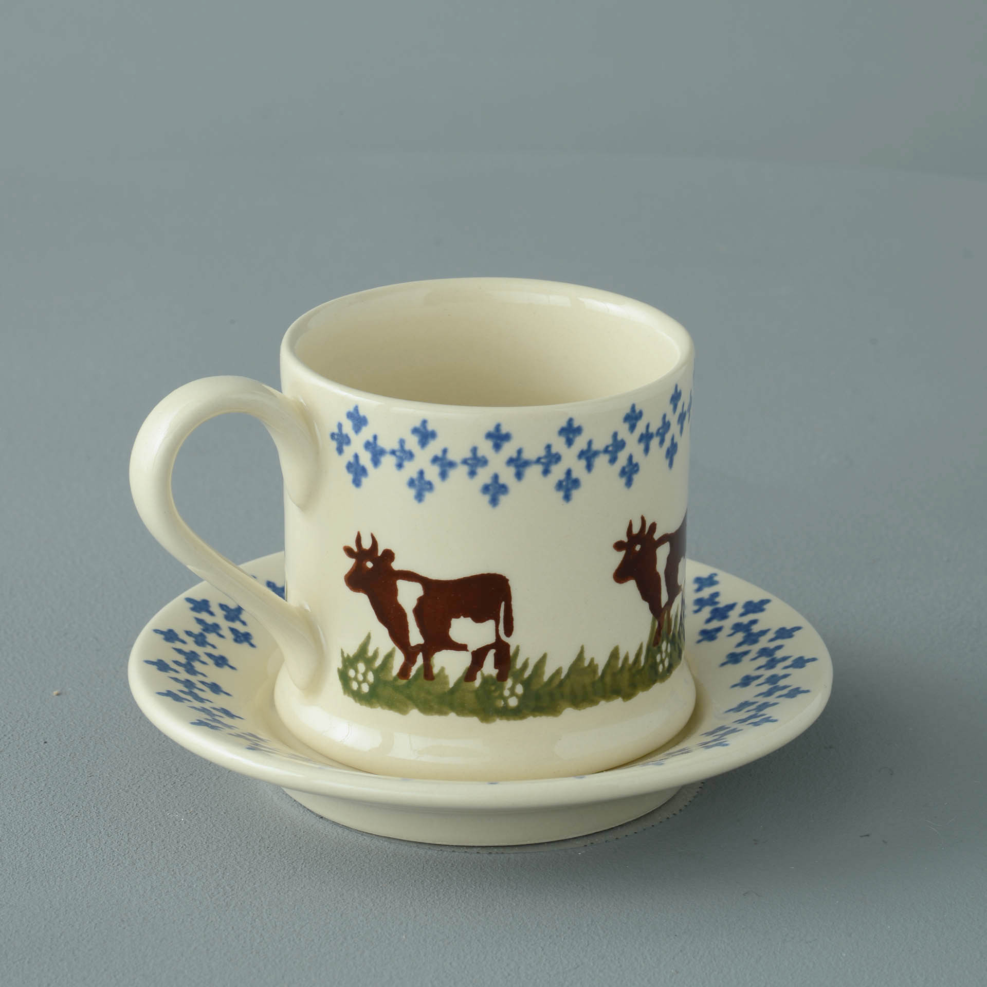 Cow Mug & Saucer - Small