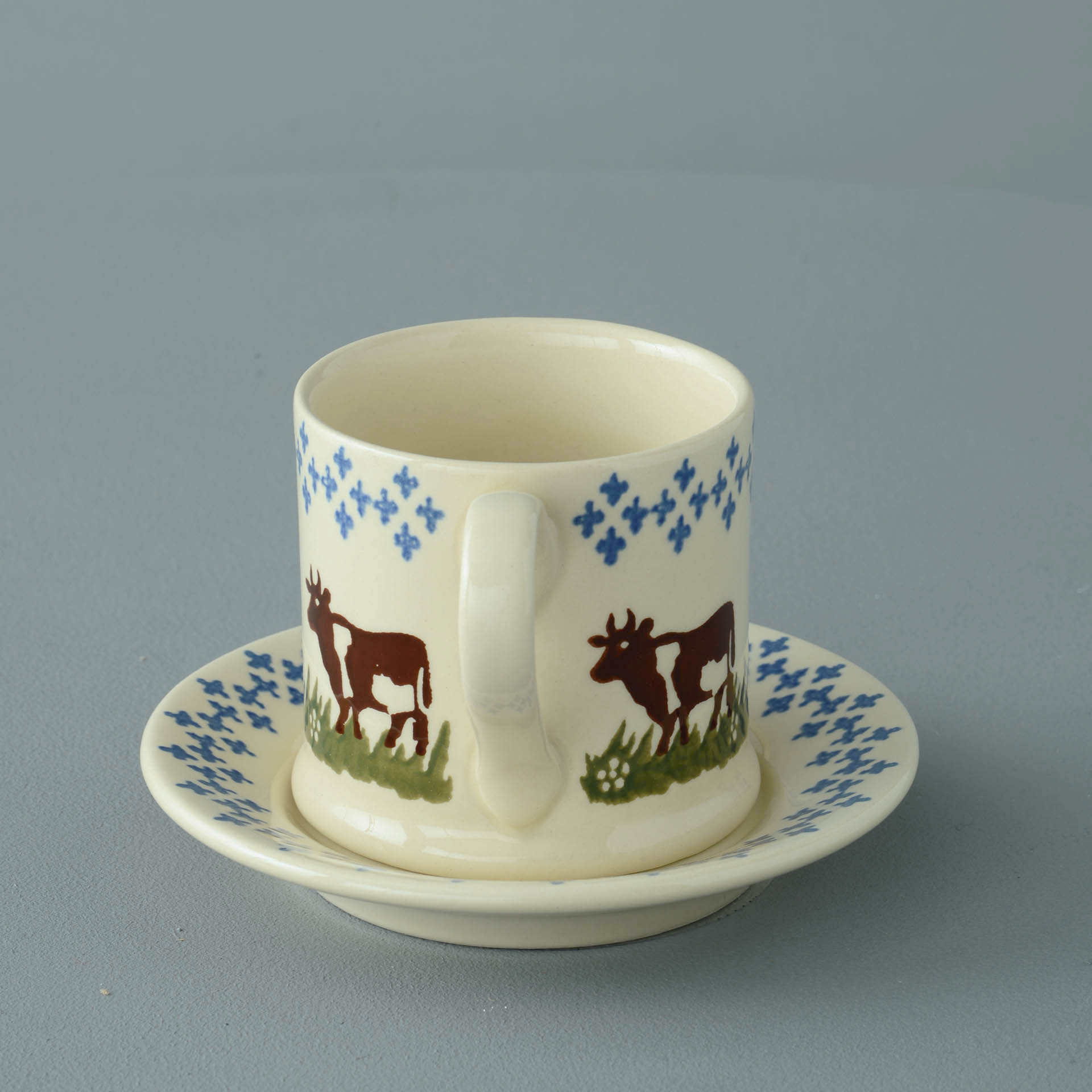 Cow Mug & Saucer - Small