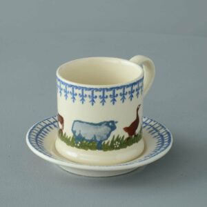 Farm Animal Mug & Saucer - Small