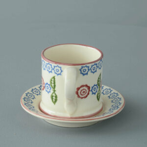 Victorian Floral Mug & Saucer - Small