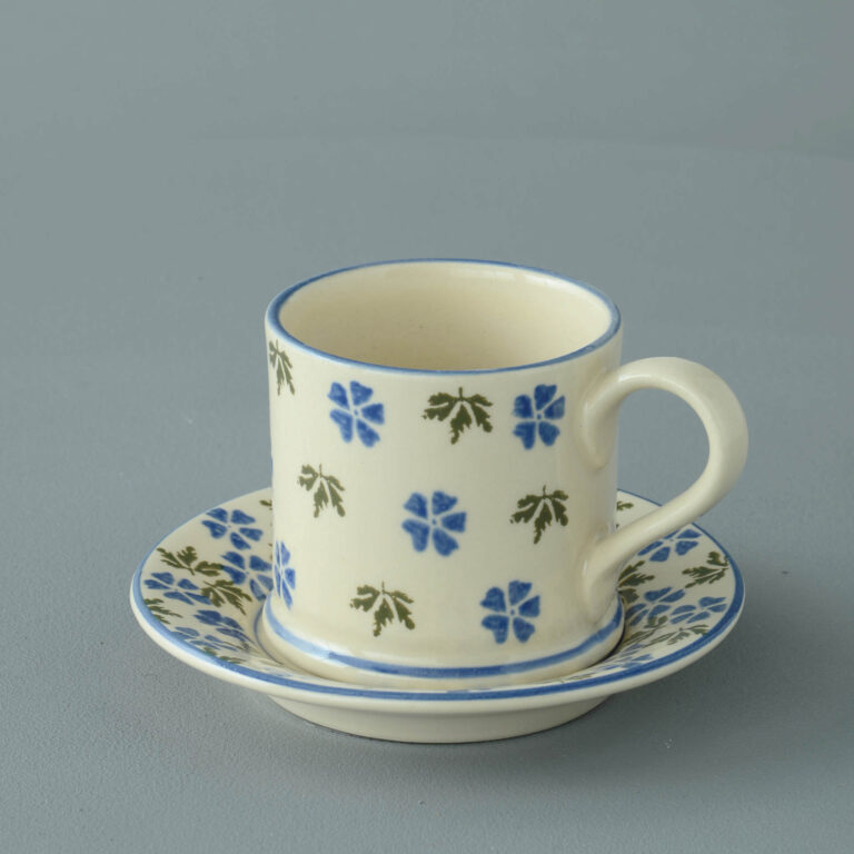 Geranium Mug & Saucer – Small