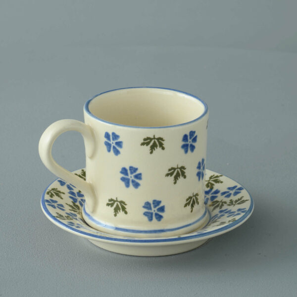 Geranium Mug & Saucer - Small