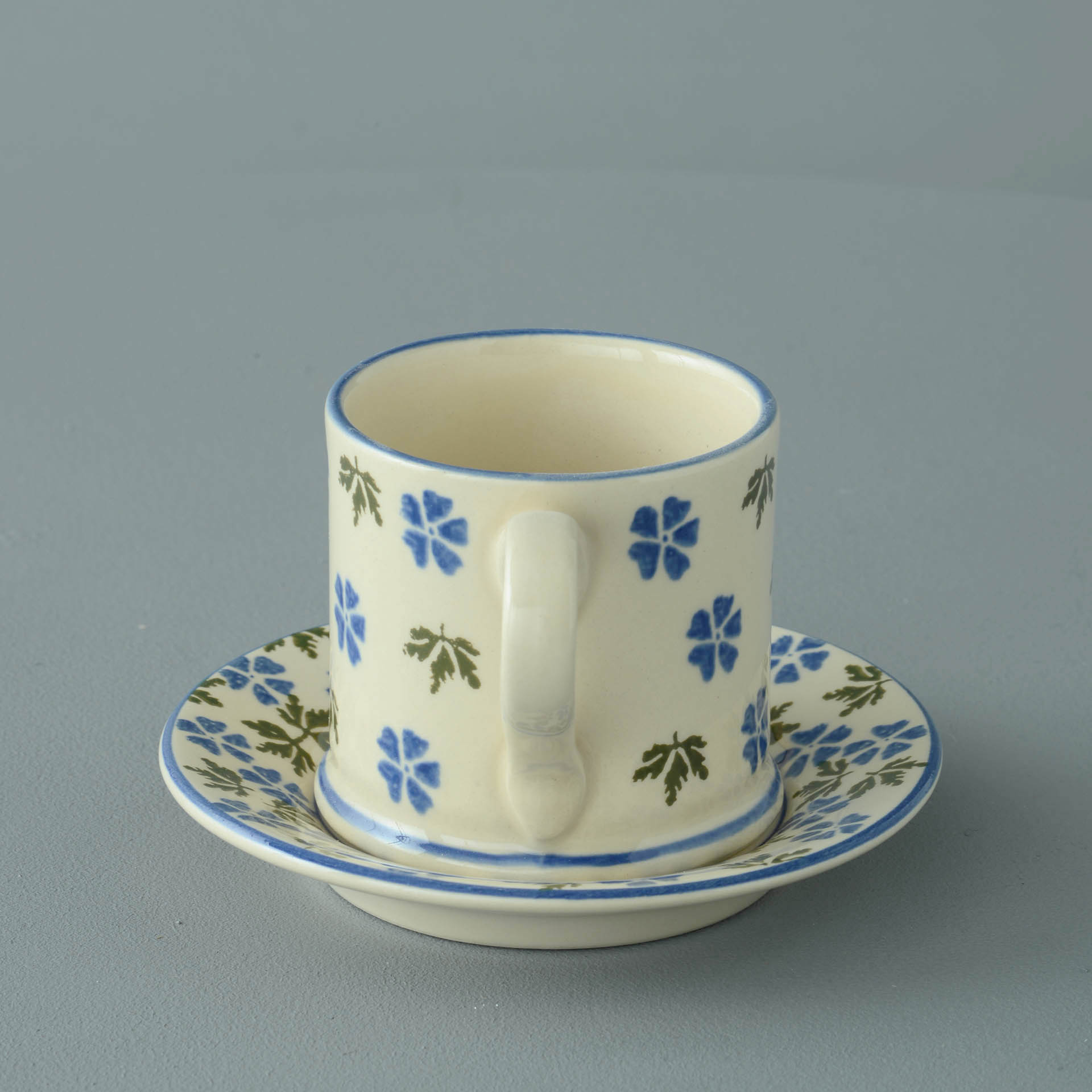 Geranium Mug & Saucer - Small