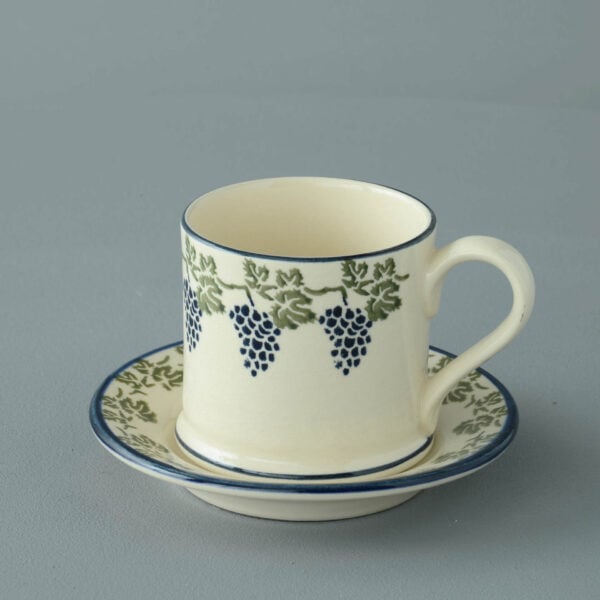 Grapes And Vine Mug & Saucer - Small
