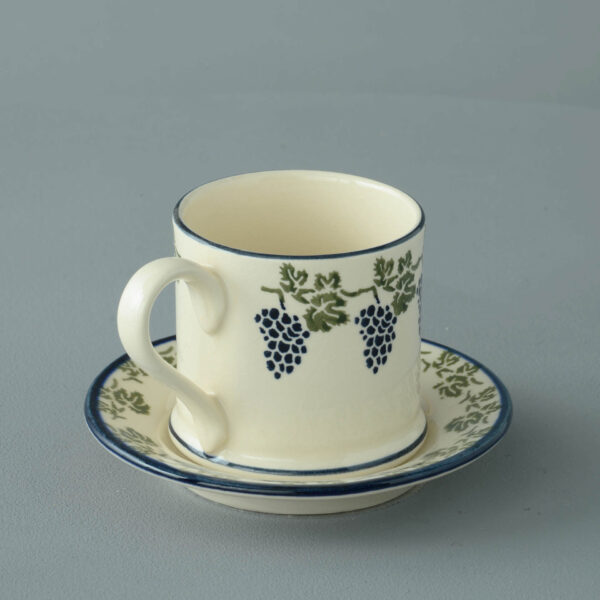 Grapes And Vine Mug & Saucer - Small