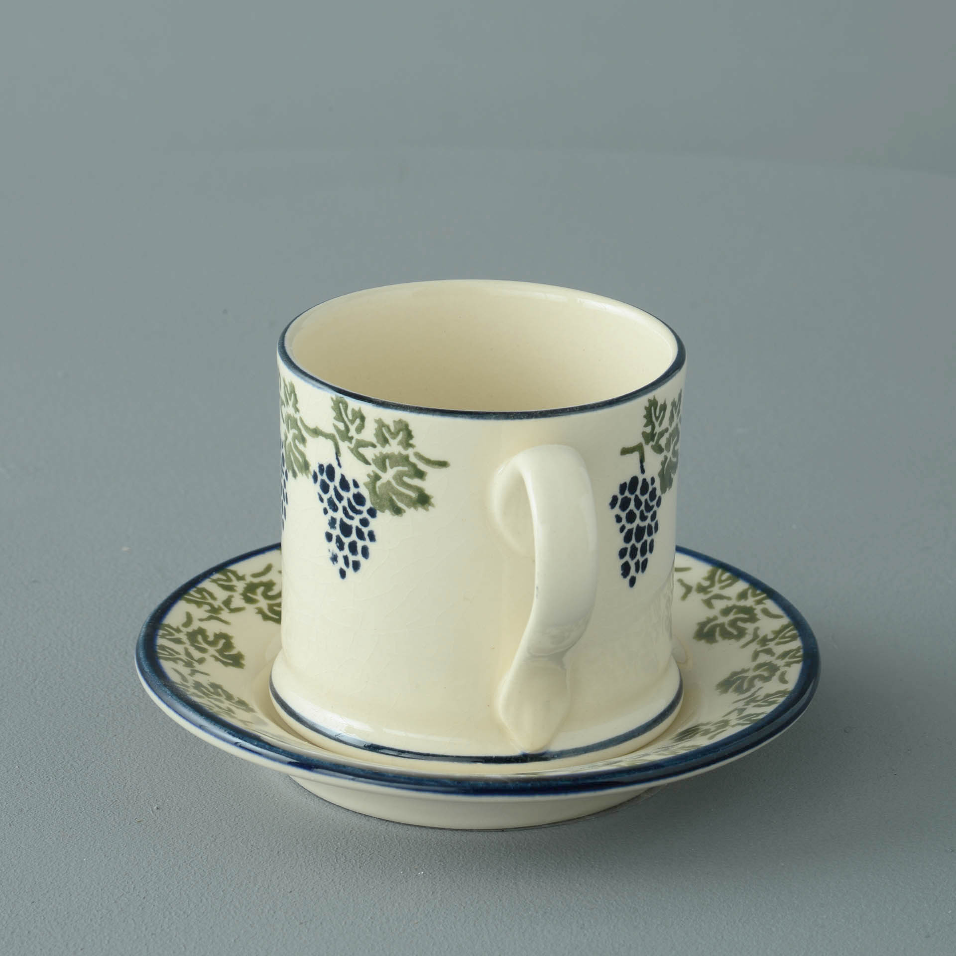 Grapes And Vine Mug & Saucer - Small