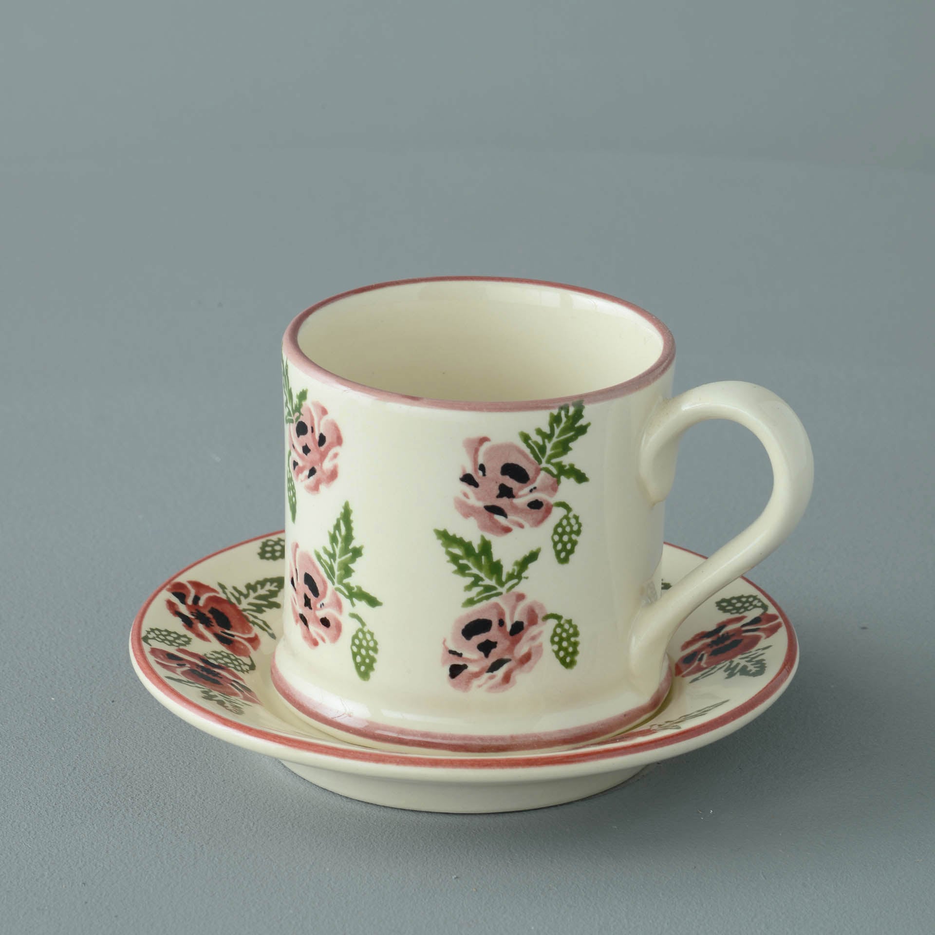 Poppy Mug & Saucer - Small