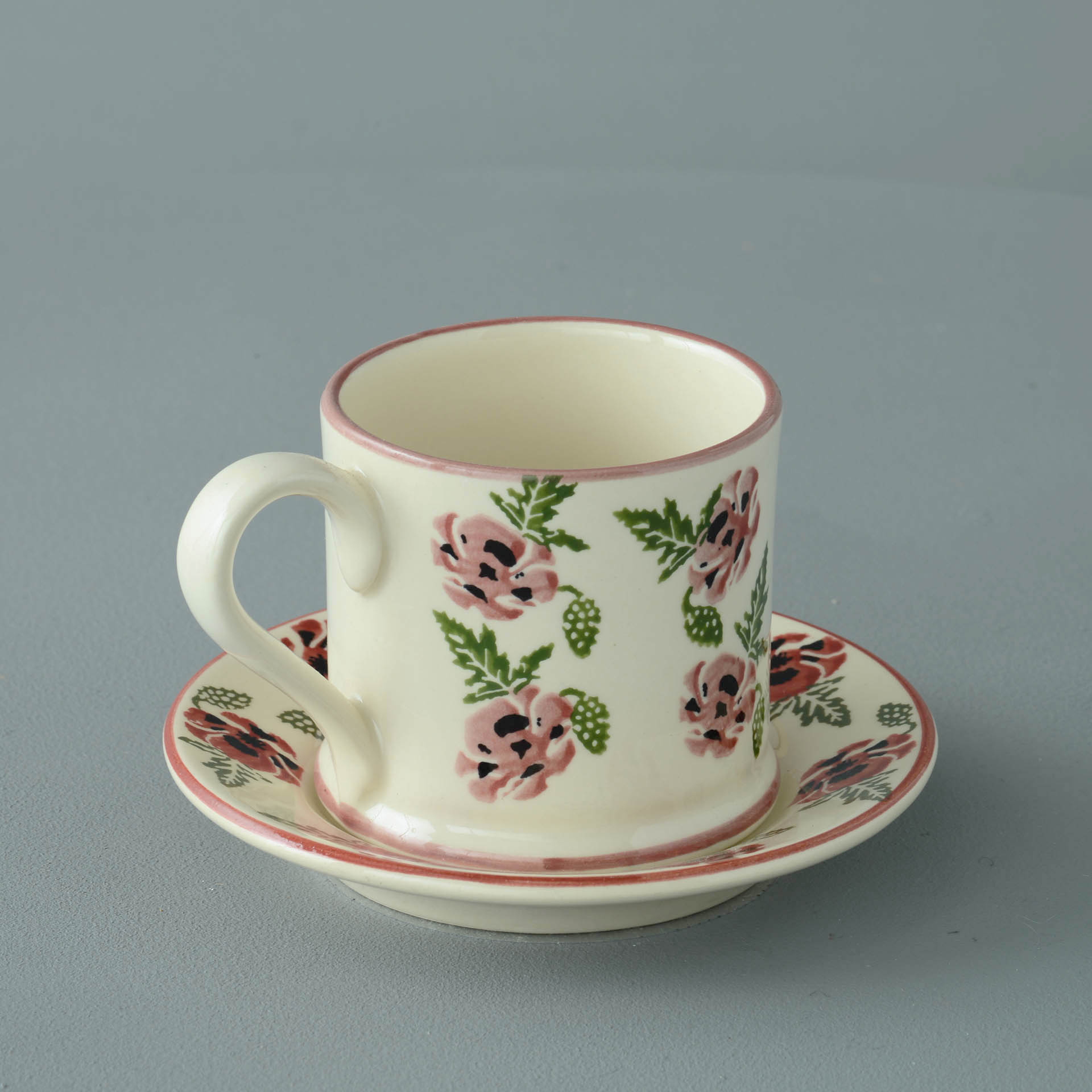 Poppy Mug & Saucer - Small