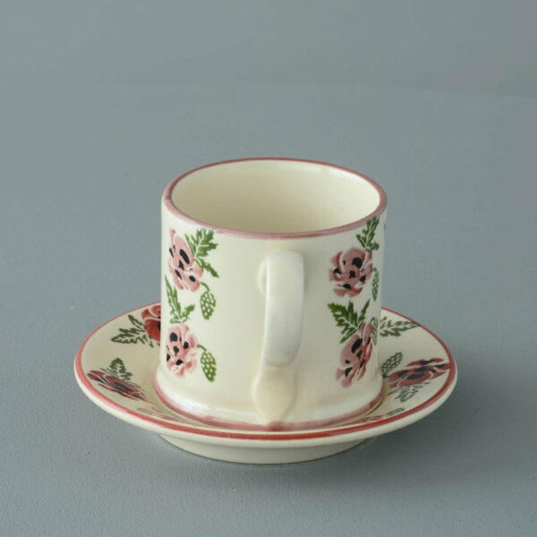 Poppy Mug & Saucer - Small