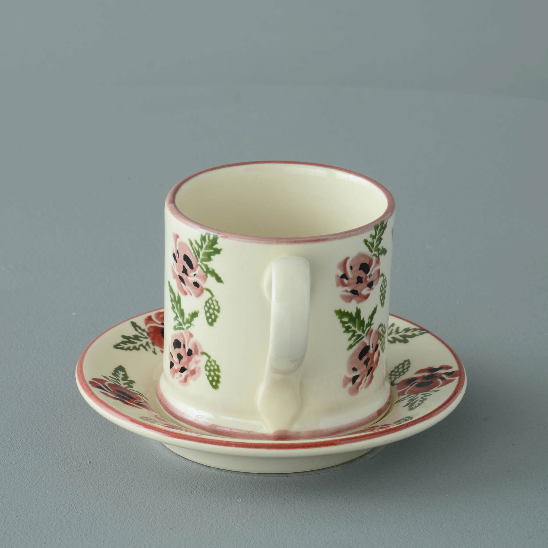 Poppy Mug & Saucer - Small