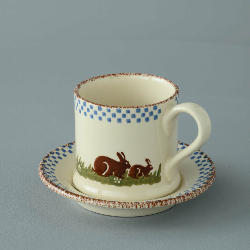 Rabbit Mug & Saucer - Small