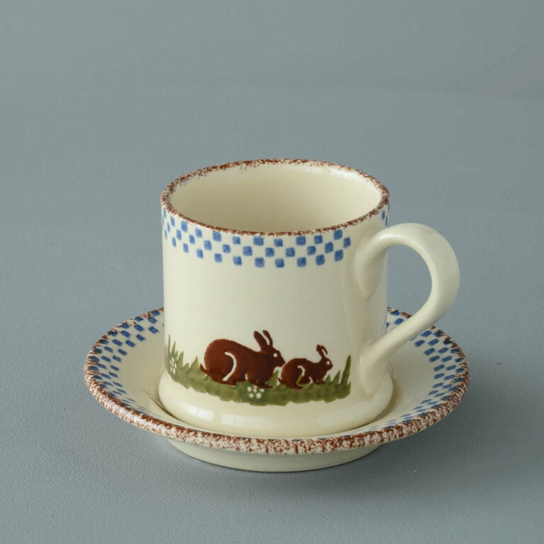 Rabbit Mug & Saucer – Small