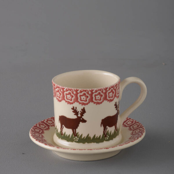 Reindeer Mug & Saucer - Small