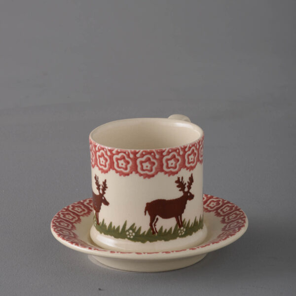 Reindeer Mug & Saucer - Small
