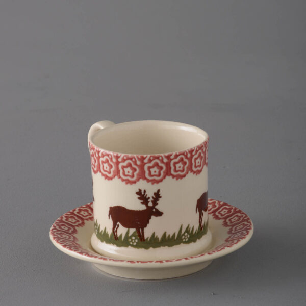 Reindeer Mug & Saucer - Small