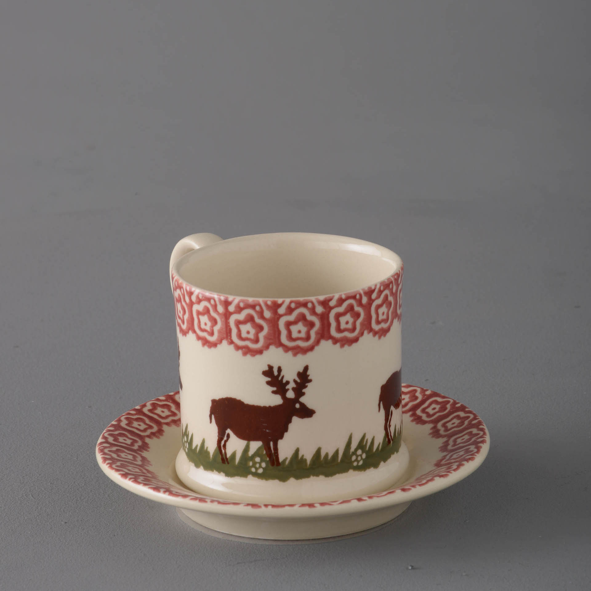 Reindeer Mug & Saucer - Small