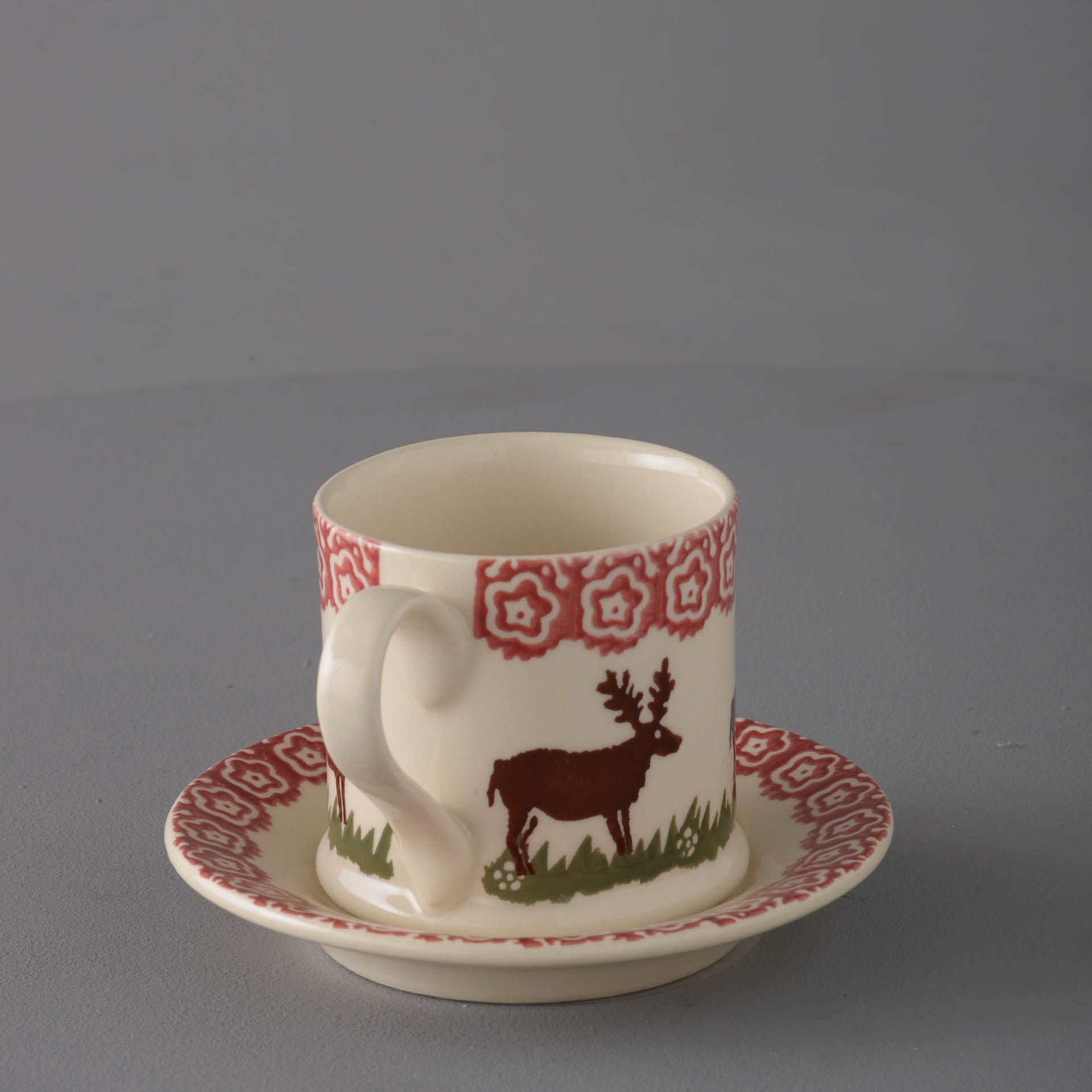 Reindeer Mug & Saucer - Small