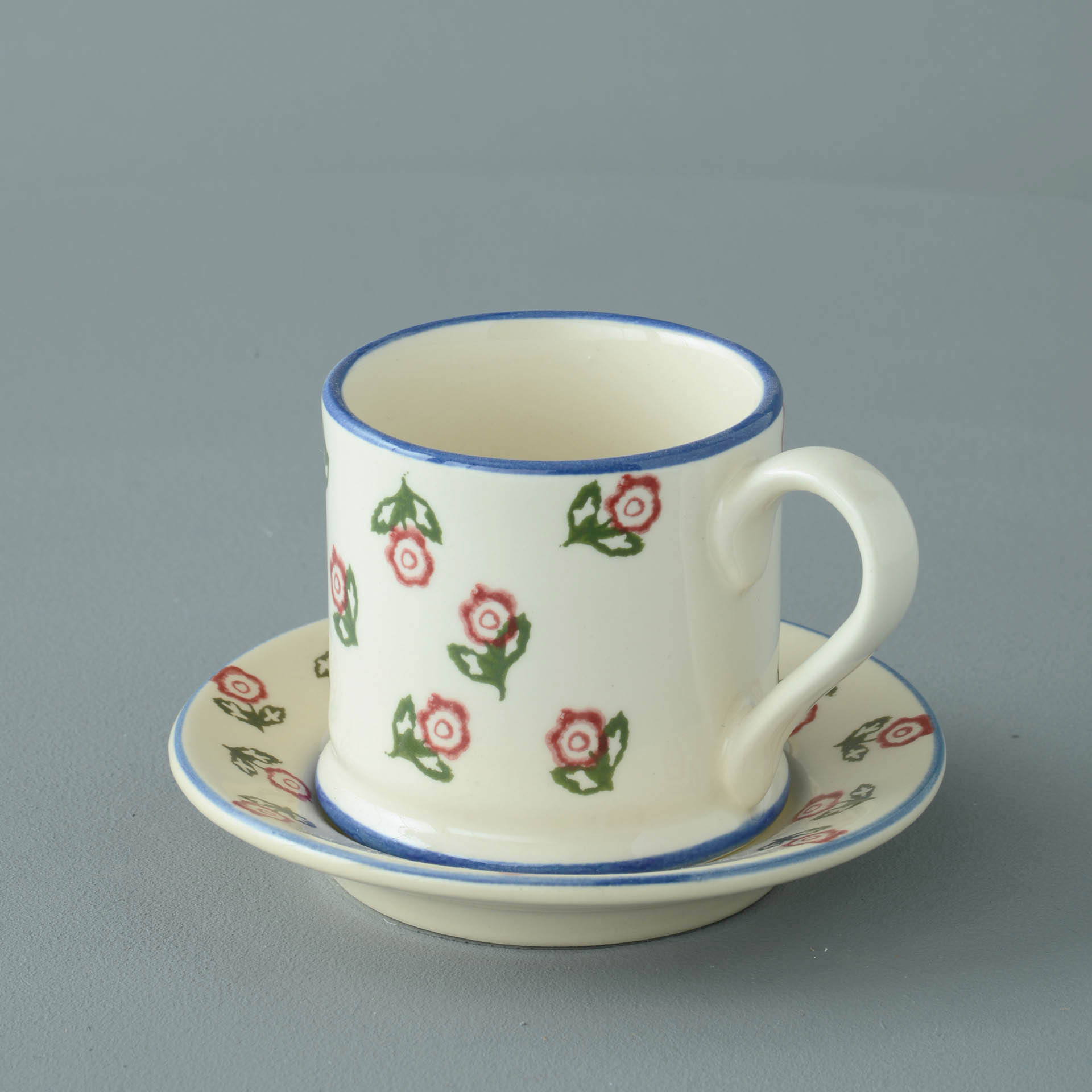 Scattered Rose Mug & Saucer - Small