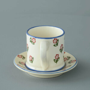 Scattered Rose Mug & Saucer - Small