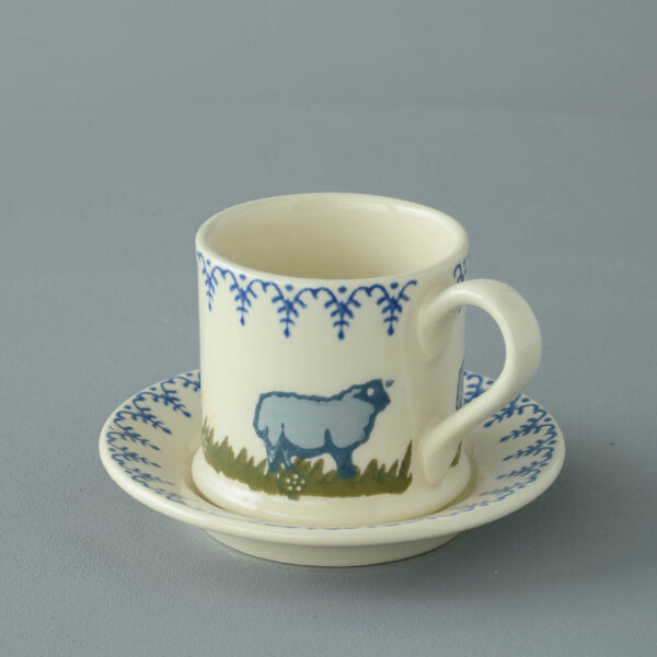 Sheep Mug & Saucer - Small