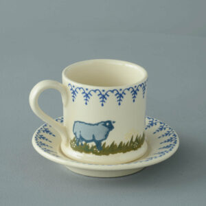 Sheep Mug & Saucer - Small